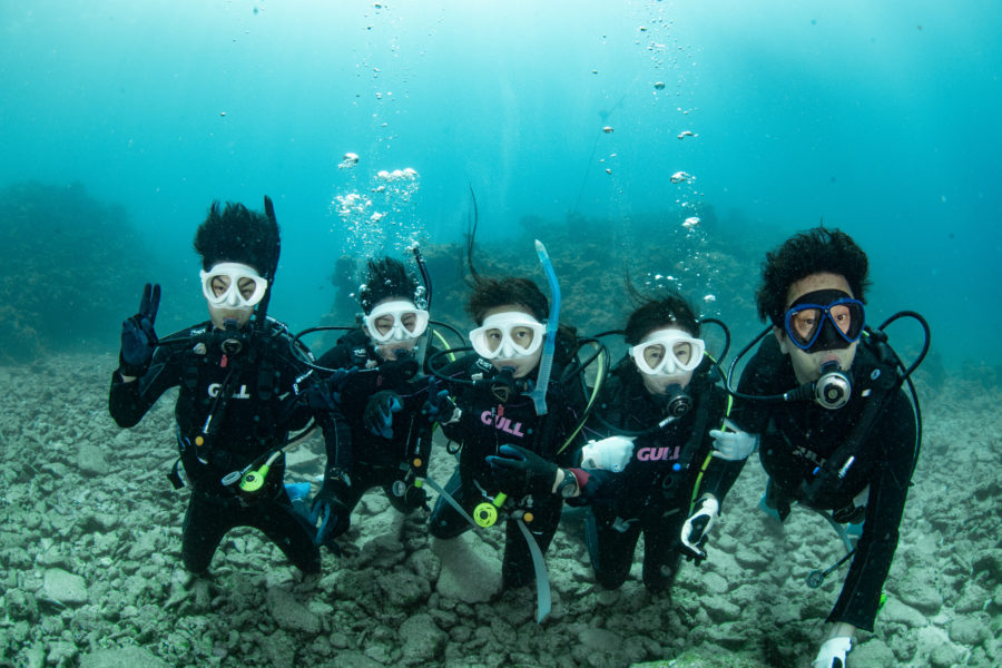 ８月１２日ライセンス講習&水納島ファンダイビング