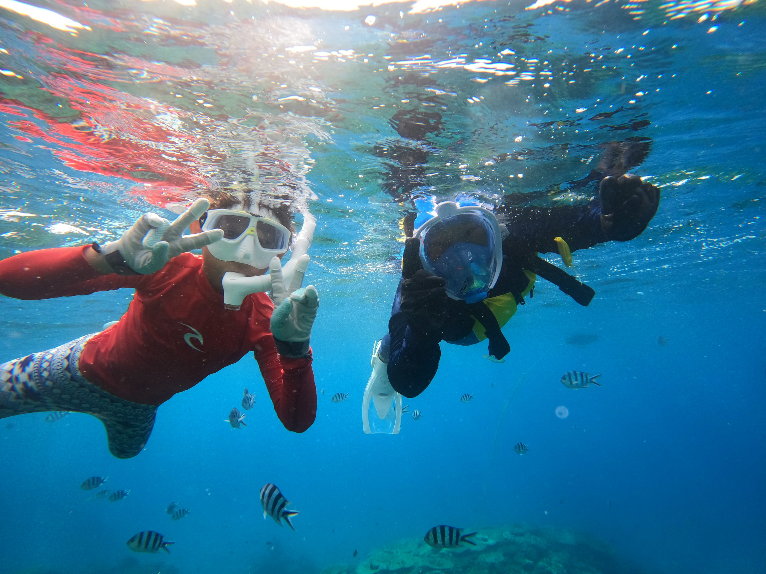 ８月７日瀬底島シュノーケリング