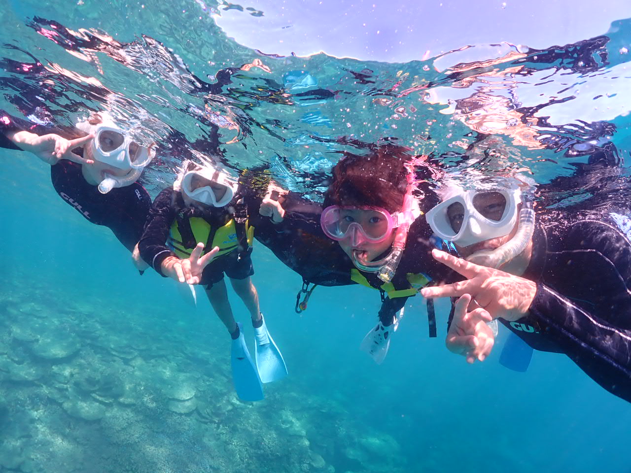 ８月１日　水納島・崎本部シュノーケリング